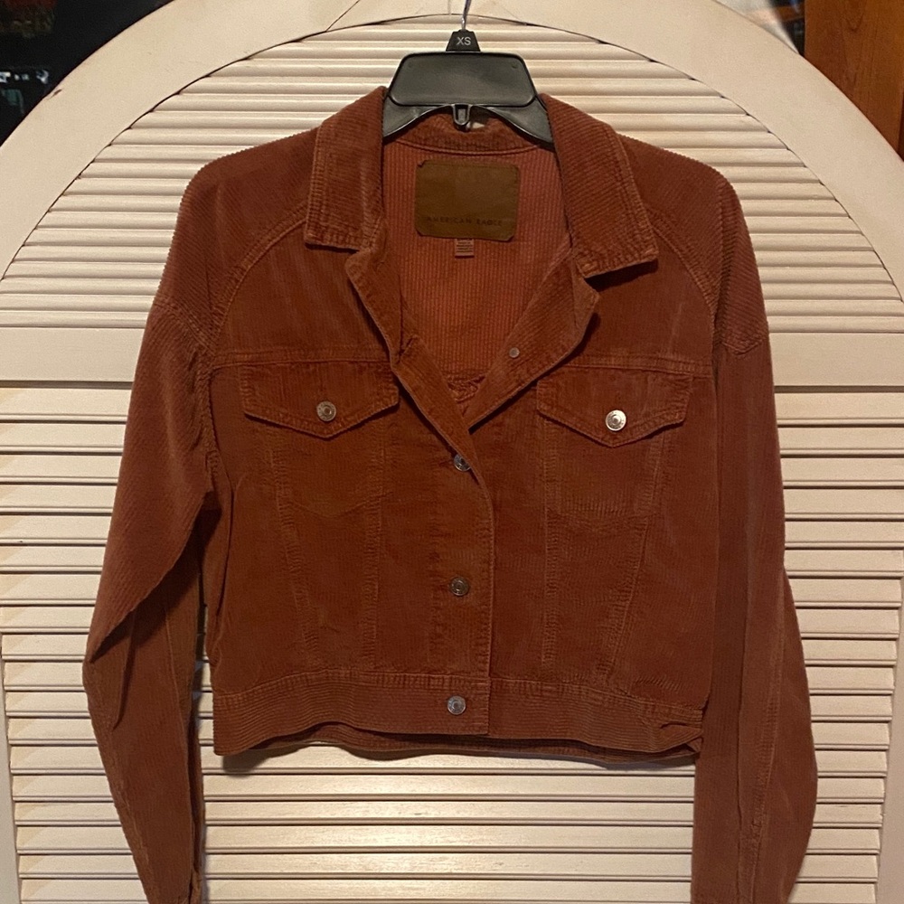 American Eagle Outfitters Rust Corduroy Jacket